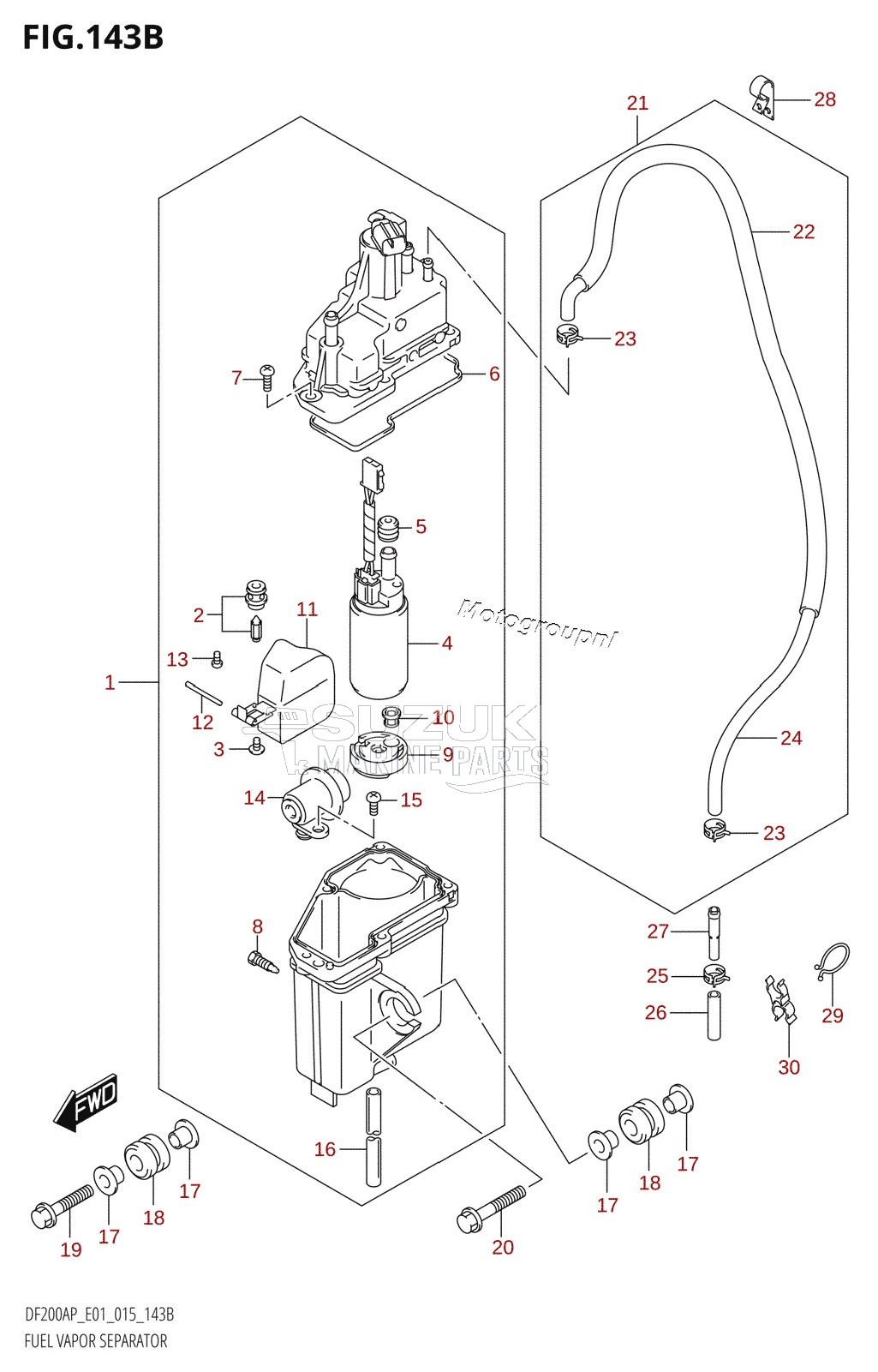 FUEL VAPOR SEPARATOR (DF200AP:E40)