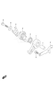 Outboard DF 9.9A drawing Throttle Control w/Remote Control