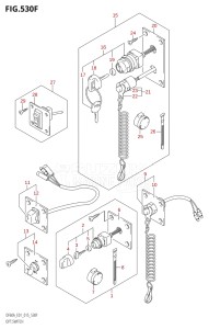 04003F-510001 (2005) 40hp E01 E13-Gen. Export 1 -  SE  Asia (DF40A  DF40AQH  DF40AST  DF40ATH) DF40A drawing OPT:SWITCH (DF50AVT:E01)