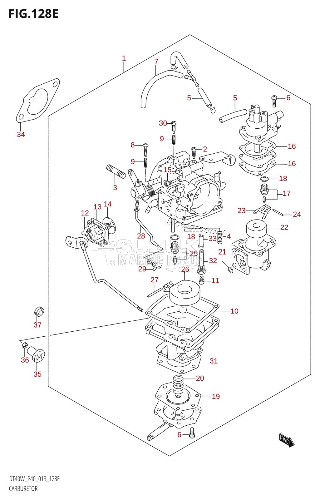 CARBURETOR (DT40WK:P40)