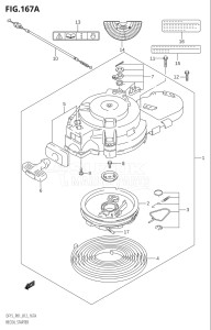 01503F-210001 (2012) 15hp P01-Gen. Export 1 (DF15  DF15R) DF15 drawing RECOIL STARTER