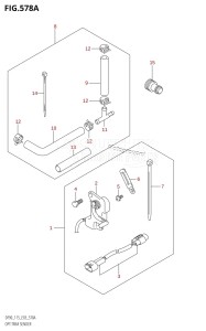 DF115T From 11501F-151001 (E03)  2001 drawing OPT:TRIM SENDER