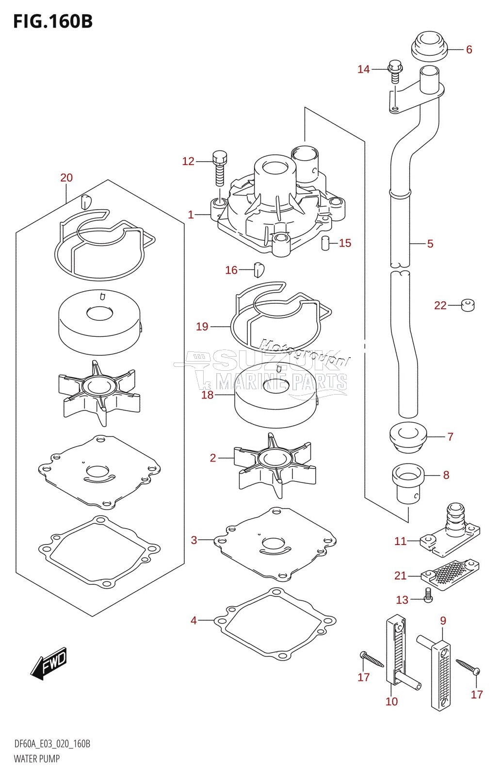 WATER PUMP (DF50AVT,DF60AVT)