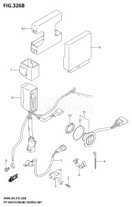 DF60A From 06003F-510001 (E03)  2015 drawing PTT SWITCH /​ ENGINE CONTROL UNIT (DF50A:E03)