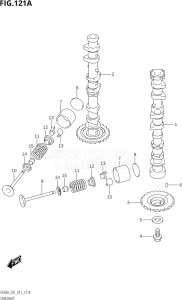 04003F-510001 (2005) 40hp E01 E13-Gen. Export 1 -  SE  Asia (DF40A  DF40AQH  DF40AST  DF40ATH) DF40A drawing CAMSHAFT