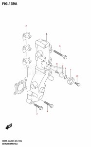 DF30AT From 03003F-440001 (P03)  2024 drawing EXHAUST MANIFOLD