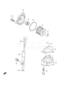 Outboard DF 9.9A drawing Oil Pump