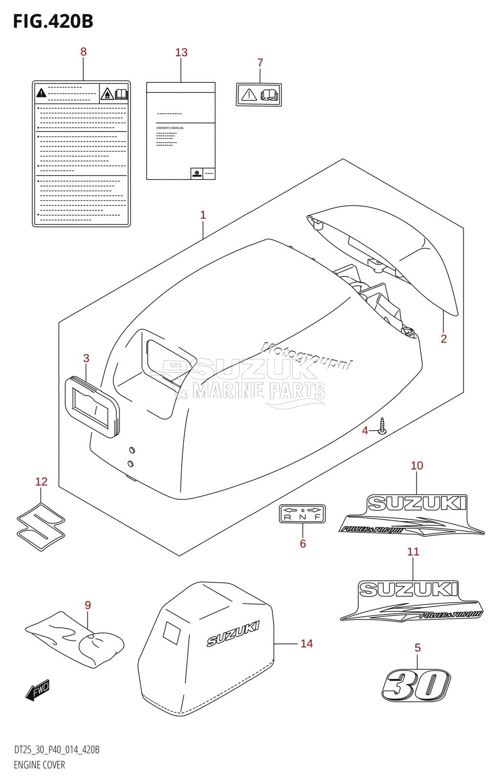 ENGINE COVER (DT30:P40)