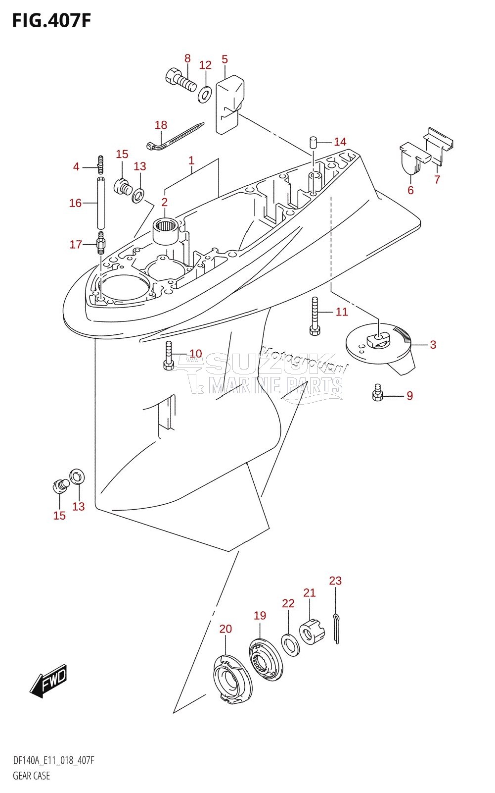 GEAR CASE (DF115AST)