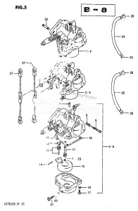 DT85 From 8501-614766 ()  1986 drawing CARBURETOR (DT75)