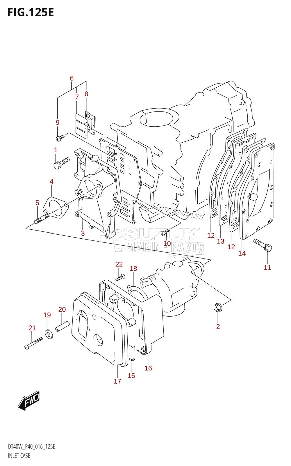 INLET CASE (DT40WK:P40)