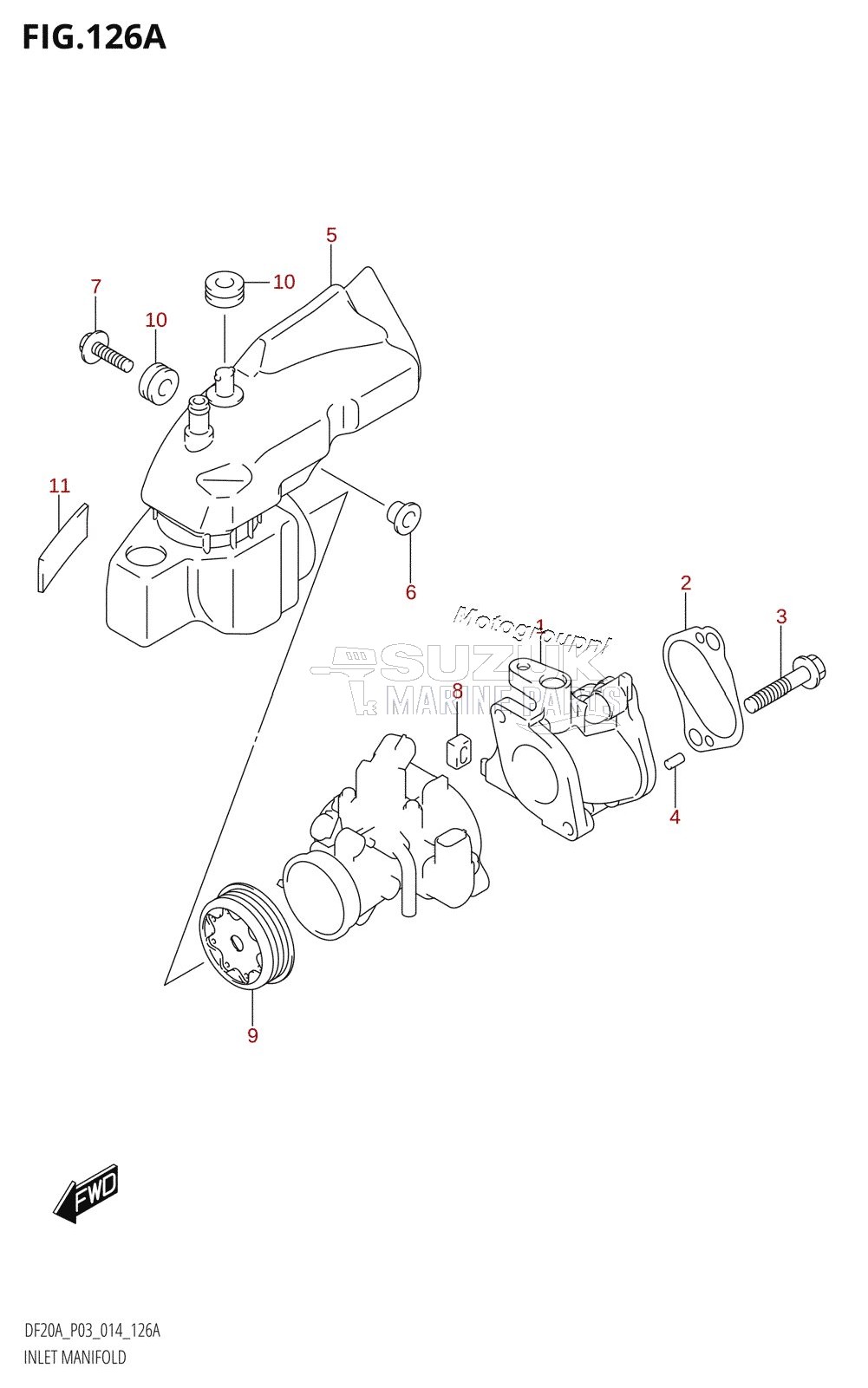 INLET MANIFOLD (DF9.9B:P03)