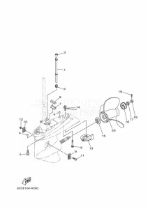 FT50JETL drawing LOWER-CASING-x-DRIVE-2