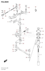 DF175ZG From 17502Z-410001 (E01 E40)  2014 drawing CLUTCH SHAFT (DF150ZG:E40)