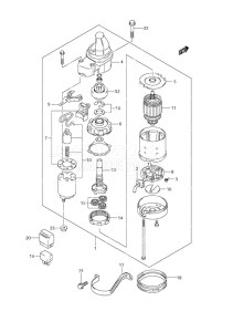 DF 9.9 drawing Starting Motor