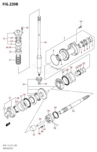 DF100 From 10001F-980001 (E01)  2009 drawing TRANSMISSION (DF115Z,DF115WZ)