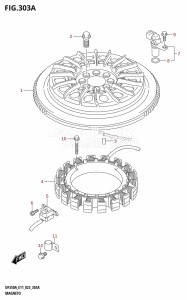 DF350AMD From 35001D-340001 (E11)  2023 drawing MAGNETO (DF350A,DF350AMD,DF325A)