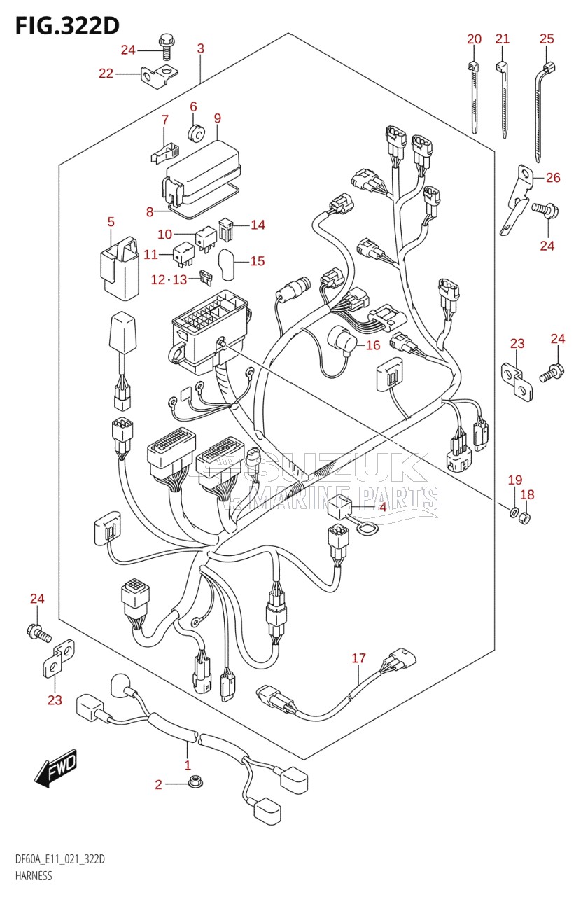 HARNESS (DF60A,DF60ATH,DF60AVT,DF60AVTH)