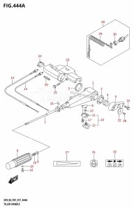 DF8A From 00801F-710001 (P01)  2017 drawing TILLER HANDLE (DF8A:P01)