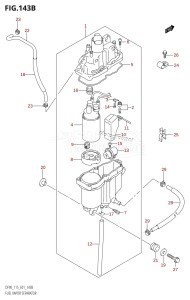 DF115T From 11501F-680001 (E01 E40)  2006 drawing FUEL VAPOR SEPARATOR (DF115WT,DF115WZ)