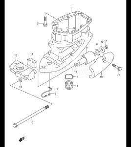  (2003) 115hp - () DF115TL drawing DRIVE SHAFT HOUSING