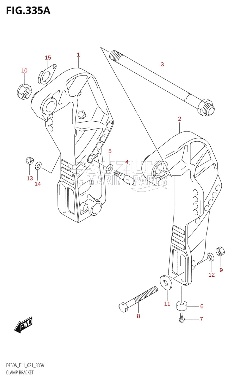 CLAMP BRACKET (DF40A,DF50A)