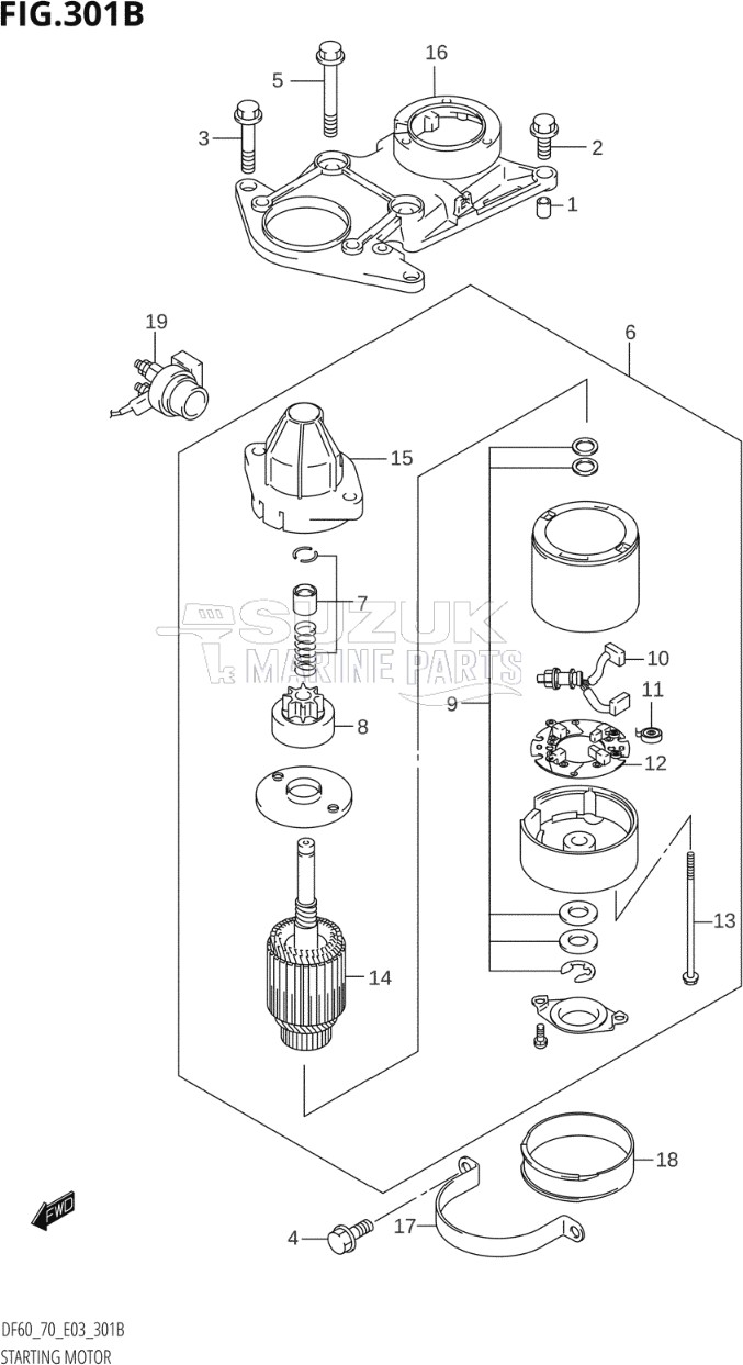 STARTING MOTOR (K1,K2,K3,K4,K5,K6,K7,K8,K9)