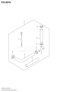 09003F-910001 (2019) 90hp E03-USA (DF90A) DF90A drawing OPT:WATER PRESSURE GAUGE SUB KIT