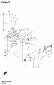 DF90A From 09003F-910001 (E01 E40)  2019 drawing GEAR CASE (DF70A,DF90A,DF100B)