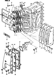 DT85 From 8501-001001 ()  1986 drawing INLET CASE - EXHAUST COVER