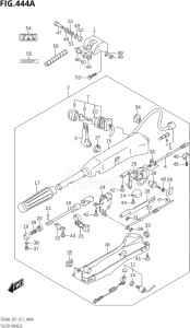 04003F-210001 (2012) 40hp E01-Gen. Export 1 (DF40AQH  DF40AT) DF40A drawing TILLER HANDLE (DF40AQH:E01)