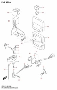 DF200T From 20002F-440001 (E01 - E40)  2024 drawing PTT SWITCH /​ ENGINE CONTROL UNIT (DF250ST)