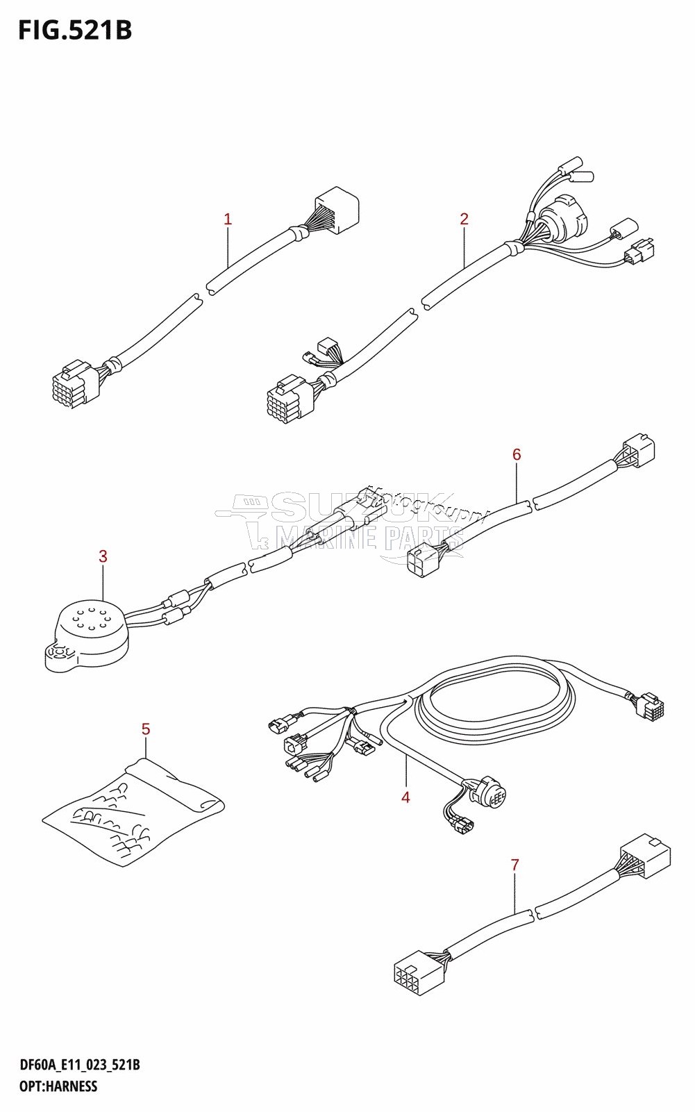 OPT:HARNESS ((DF40A,DF40AST,DF50A,DF60A,DF50AVT,DF60AVT,DF40ASVT):022)