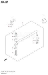 08002F-310001 (2013) 80hp E40-Costa Rica (DF80A) DF80A drawing DRAG LINK (DF90A E01)
