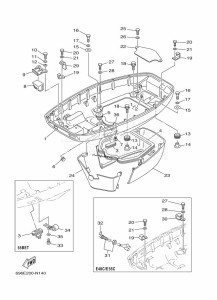 E55CMHL drawing BOTTOM-COWLING