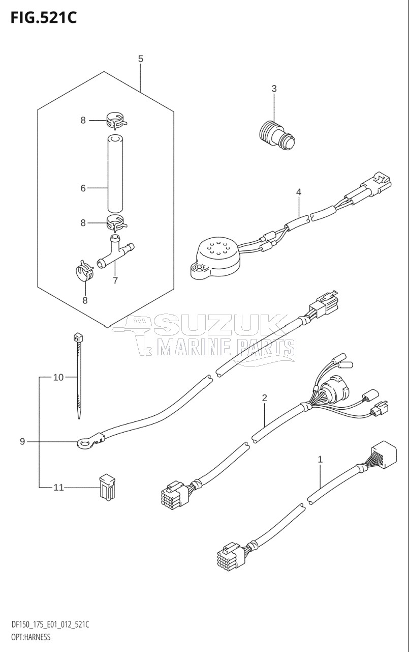 OPT:HARNESS (DF150Z:E01)