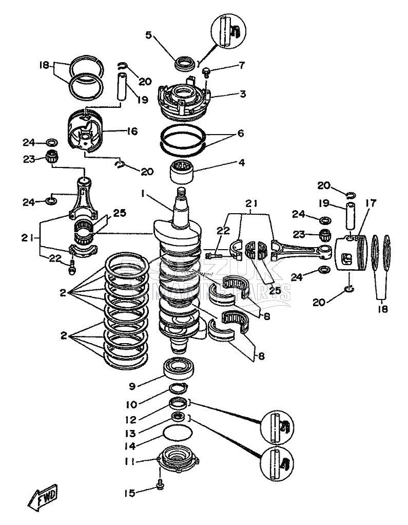 CRANKSHAFT--PISTON