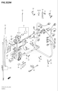 20002Z-410001 (2014) 200hp E01 E40-Gen. Export 1 - Costa Rica (DF200Z) DF200Z drawing HARNESS (DF250Z:E40)