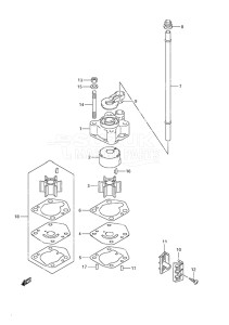 Outboard DF 9.9A drawing Water Pump