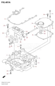 06003F-410001 (2014) 60hp E03-USA (DF60AVT) DF60A drawing ENGINE HOLDER (DF40A)