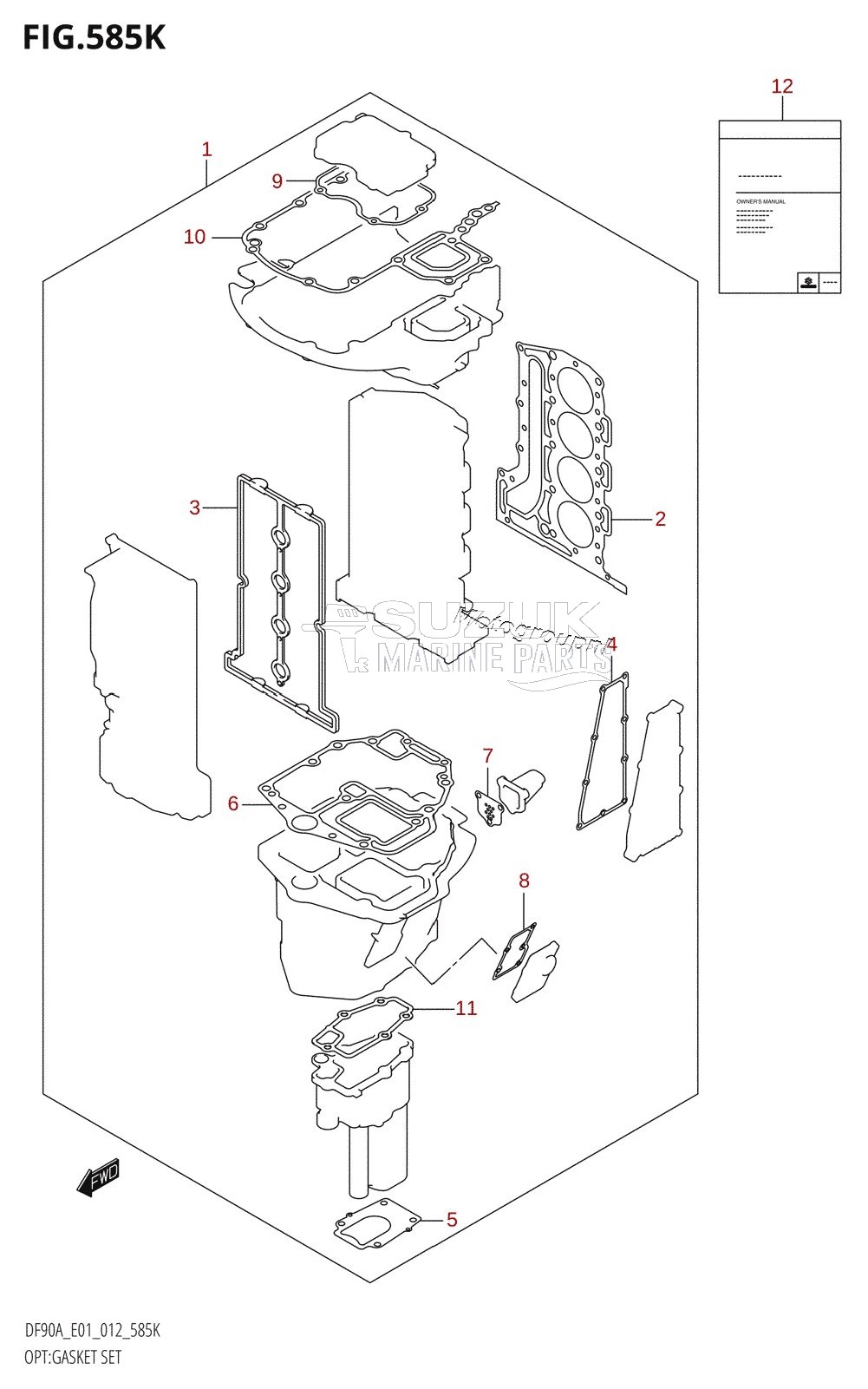 OPT:GASKET SET (DF90ATH:E40)