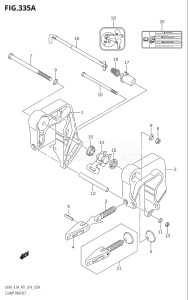 00801F-910001 (2019) 8hp P01-Gen. Export 1 (DF8A  DF8AR) DF8A drawing CLAMP BRACKET (DF8A:P01)