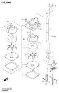 DF60A From 06002F-340001 (E01 E11 E40)  2023 drawing WATER PUMP ((DF60AVT,DF60AVTH):E40)