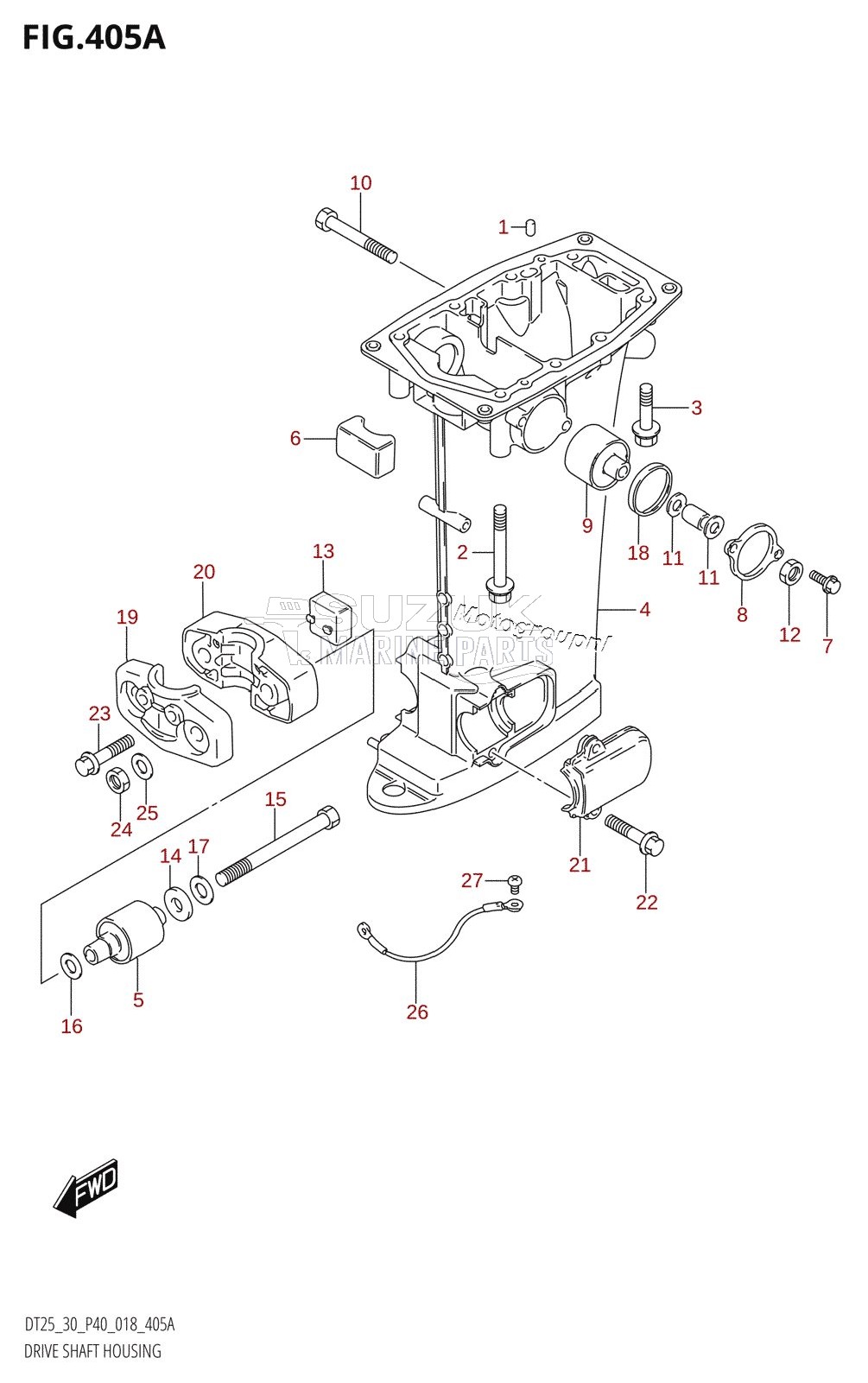 DRIVE SHAFT HOUSING (S-TRANSOM)