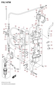 DF250 From 25003F-610001 (E01 E40)  2016 drawing FUEL PUMP /​ FUEL VAPOR SEPARATOR (DF250Z:E40)