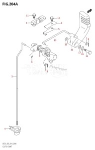 DF25 From 02503F-410001 (E03)  2014 drawing CLUTCH SHAFT (DF25:E03)