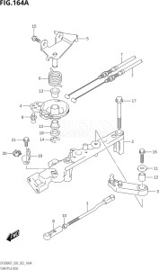 15004F-040001 (2020) 150hp E03-USA (DF150AST) DF150AST drawing THROTTLE ROD