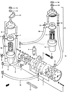 DT40 From 4002-201001 ()  1982 drawing FUEL PUMP (MANUAL STARTER)