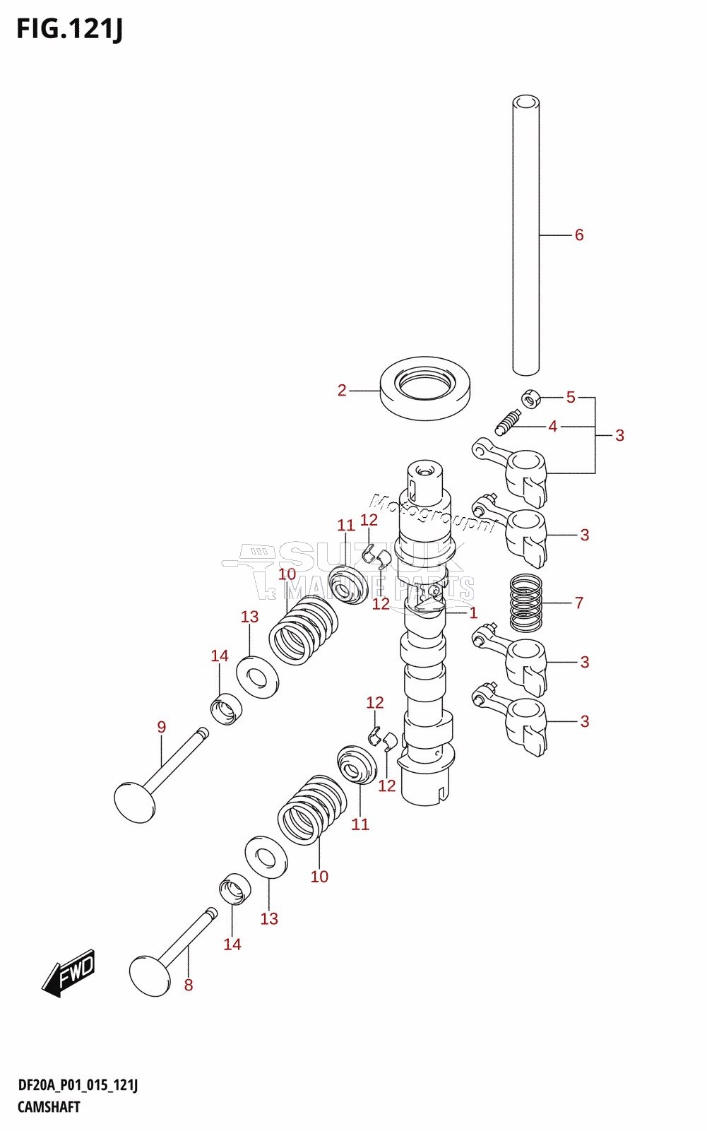 CAMSHAFT (DF20AR:P01)