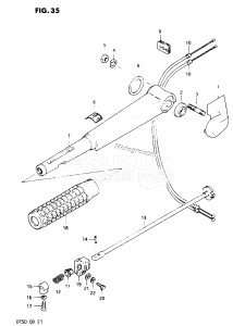 DT50 From 5002-300001 ()  1978 drawing HANDLE (DT50M)